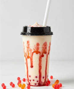 Vanilla Sunset Boba (bubble Tea - 350ml)