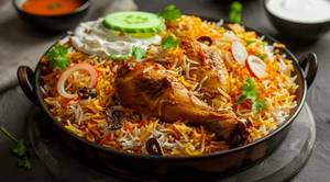 Special chicken koyla dum biryani chicken [2 pieces]