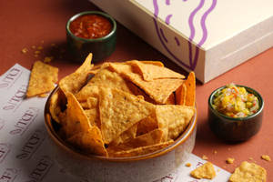 Three Salsa Nachos