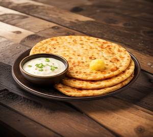 Aloo Parantha + Curd