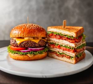 Burger + Sandwich (Veg)