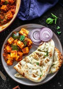 Butter Naan(2Pc.) With Paneer Chilli (4Pc.)Combo