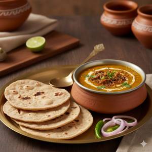 Dal Fry with 3 Tawa Roti                                         