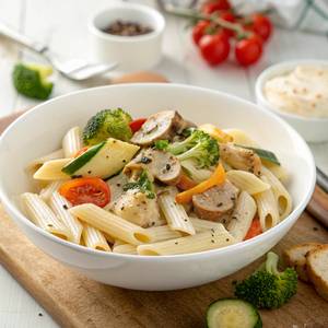 Healthy Protein Whole Wheat Pasta Veg