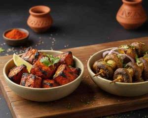 Tandoori Chaap  + Tandoori Mushroom