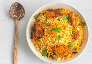 Special boneless hyderabadi biryani chicken [2 pieces]