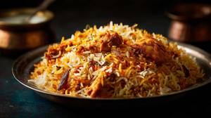 Chicken fry piece biriyani