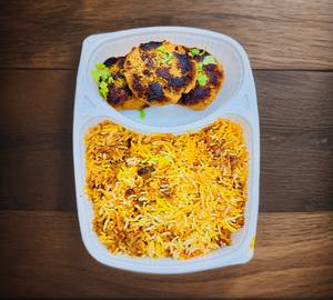Chicken Tikka Biryani & Chicken Galouti Lunch Box