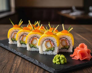Crunchy Paneer Sushi