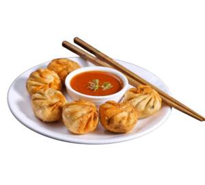 Veg Fried Momos In Schezwan Sauce