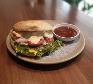 Egg & Herbs Goan Burger