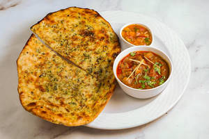 Stuffed Naan with Chana