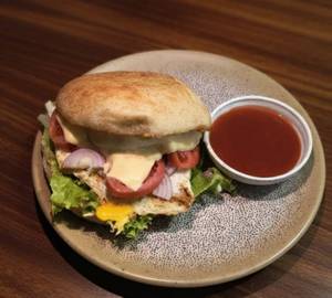 Egg & Spicy Goan Burger