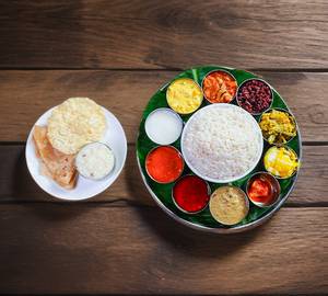Thali Meals with Fish Curry