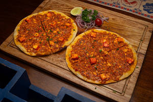 Paneer Lahmacun (flatbread)