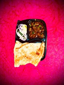 Mutton Kalegi + 2 Pc Paratha + Salad + Raita