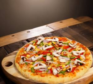 Mushroom cheese pizza