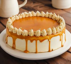 Butterscotch Floral Cake
