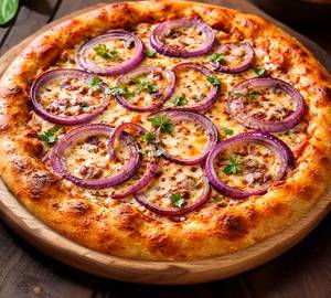 Cheese Onion And Jalapeno Pizza [7 Inches]