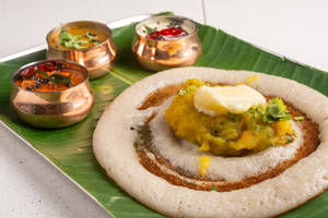 Open Butter Masala Dosa