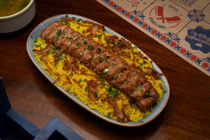 Adana Kebab (kebap) Rice Chicken (serves 1-2)