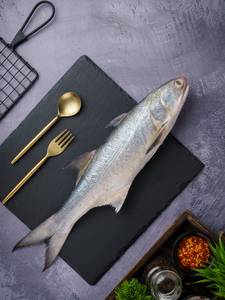 Indian Salmon Slice Cleaned With Head [Gross Wt 1.2 Kg]