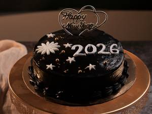 Chocolate Truffle New Year Cake