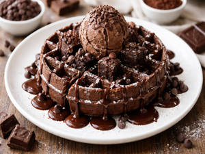 Double Chocolate Waffle