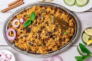 Mushroom Tikka Biryani