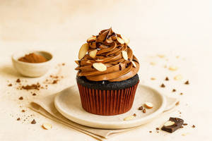 Chocolate Almond Cupcake