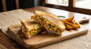 Corn Masala Sandwich