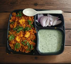 Paneer Bhurji Masala Rice Combo