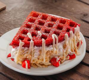 Red velvet waffle