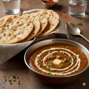 Special Dal Makhani+ 4 Tandoori Butter Roti combo