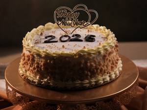 Butterscotch New Year Cake