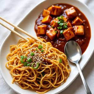 Chili Paneer & Hakka Noodles