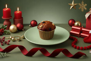 Christmas Plum Muffin