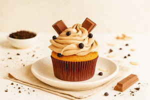 Kitkat Vanilla Cupcake