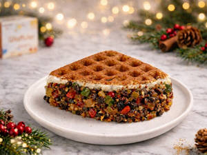 Yuletide Plum Fruits Waffle