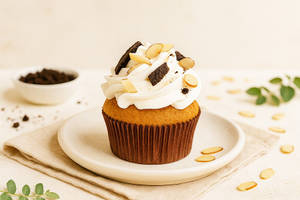 Oreo Almond Cupcake