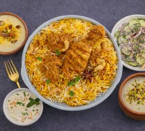 Shahi Darbar Chef Special Chicken Dum Biryani (Royal Combo)