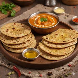 Shahi Paneer + 4 Butter Roti Tandoori/Tawa