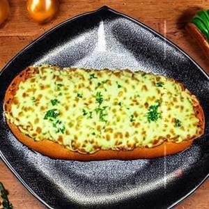 Thecha cheese garlic bread