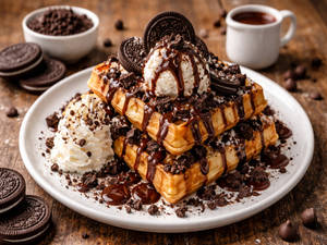 Oreo Crunchy Waffle