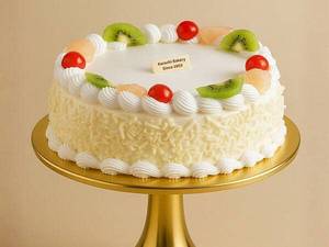 Litchi Cake Eggless (900gms)