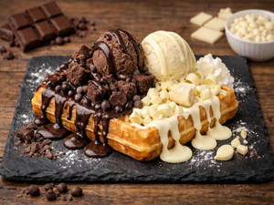 Dark and White Fantasy Waffle