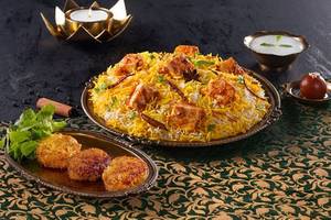 Classic Veg Biryani & Kebabs Combo (Serves 1)