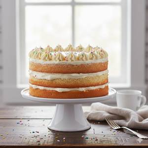 Strawberry Eggless Bakery Cake 1 pound [ 450 Grams ]