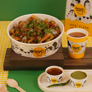 Samose Cholley Chaat With Chai/coffee