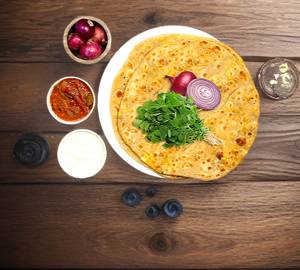Onion Paratha Combo